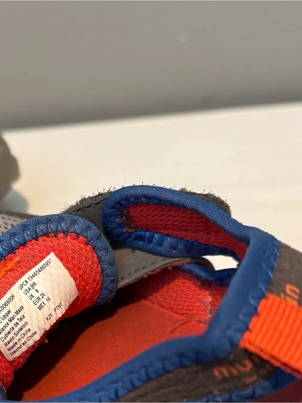 Munchkin Gray and Orange Kids Outdoor Sandals